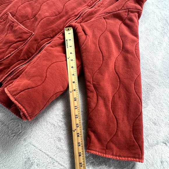 Fabletics Jacket‎ Womens 3X Orange Tedi Quilted Collar Full Zip Pockets Cotton - Picture 14 of 14